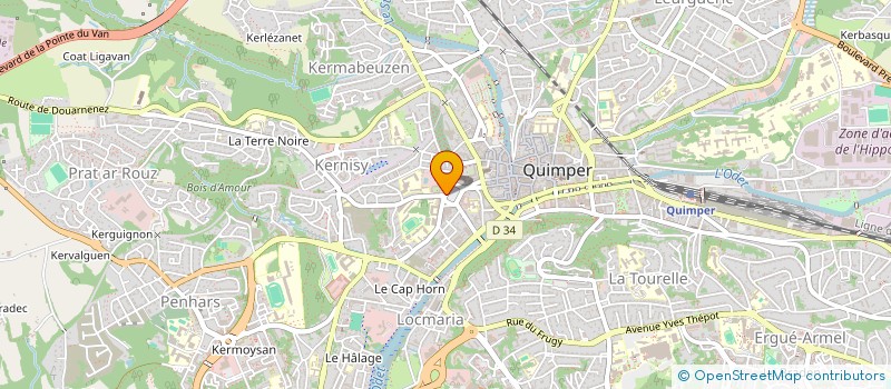 localisation de l'entreprise MAITRISE DE QUIMPER à QUIMPER