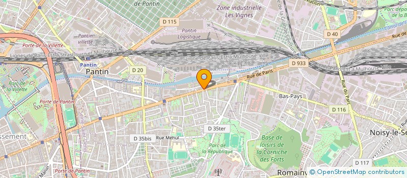 localisation de l'entreprise MAITRISE DES TRAVAUX DE BATIMENT à PANTIN