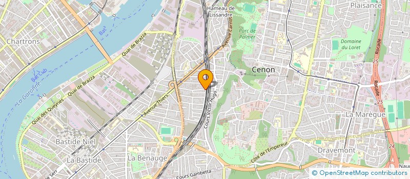 localisation de l'entreprise MAITRISE GENERALE DU BATIMENT ARNAUD à CENON