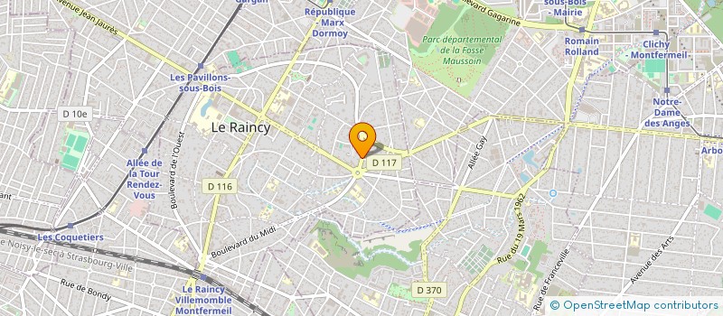 localisation de l'entreprise MAITRISE OEUVRE D'EXECUTION PILOTAGE  LE RAINCY