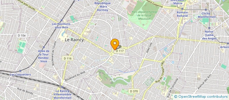localisation de l'entreprise MAITRISE TECHNIQUE PARISIENNE à LE RAINCY