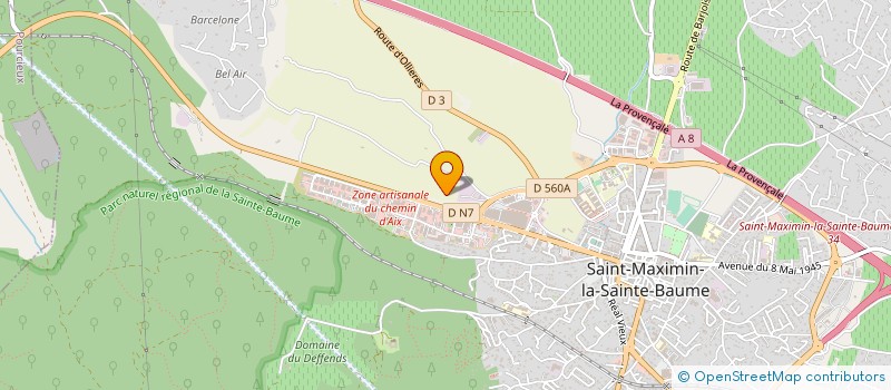 localisation de l'entreprise MAITRISE TECHNOLOGIQUE à SAINT-MAXIMIN-LA-SAINTE-BAUME