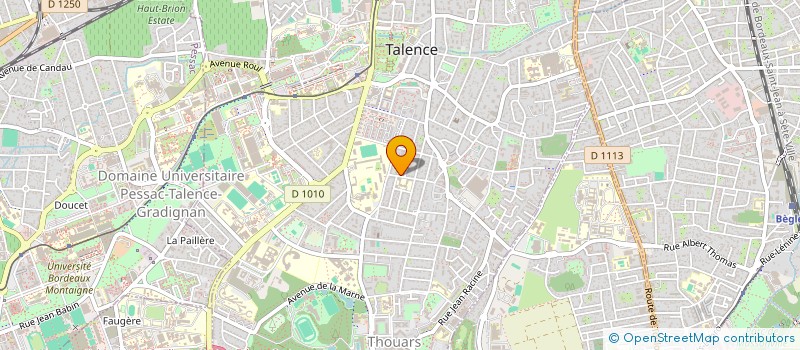 localisation de l'entreprise MAITRISER BATIR COORDONNER à TALENCE