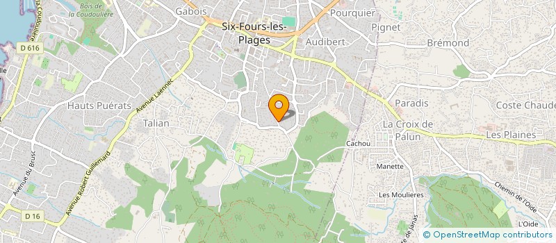 localisation de l'entreprise MAIWENN à SIX-FOURS-LES-PLAGES