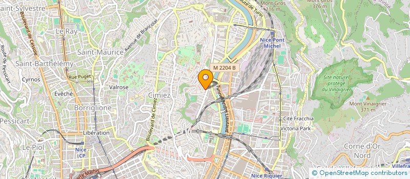 localisation de l'entreprise MAJ 3 à NICE