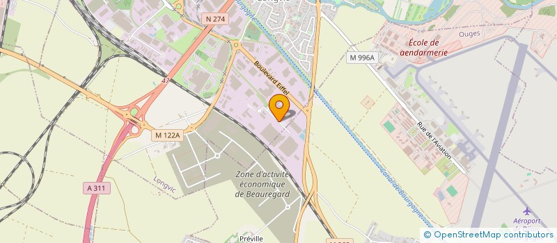 localisation de l'entreprise MAJ à LONGVIC