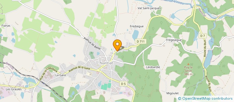 localisation de l'entreprise MAJ  NANTIAT