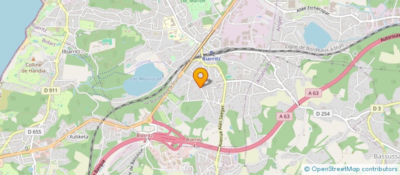localisation de l'entreprise MAJ à BIARRITZ