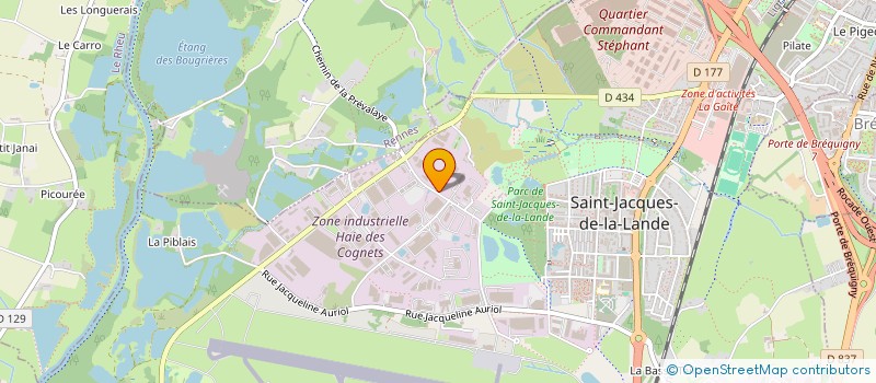 localisation de l'entreprise MAJ  SAINT-JACQUES-DE-LA-LANDE