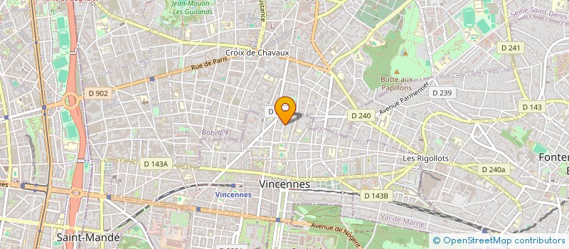 localisation de l'entreprise MAJ à VINCENNES