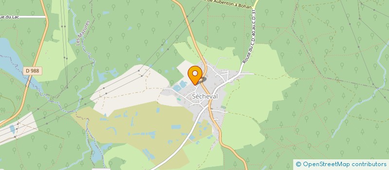 localisation de l'entreprise MAJ  SECHEVAL