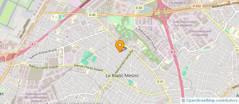 localisation de l'entreprise MAJ à LE BLANC-MESNIL