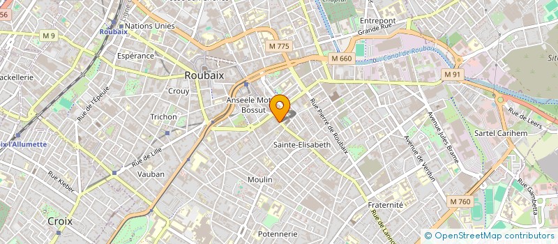 localisation de l'entreprise MAJ ASSOCIES  ROUBAIX