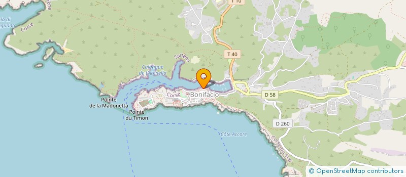 localisation de l'entreprise MAJ DECO à BONIFACIO