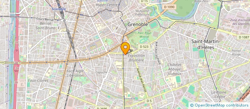 localisation de l'entreprise MAJ DISTRIBUTION à GRENOBLE