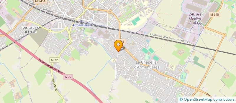 localisation de l'entreprise MAJ EVENTS à LA CHAPELLE-D'ARMENTIERES