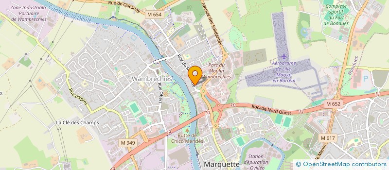 localisation de l'entreprise MAJ FLEURUS  WAMBRECHIES