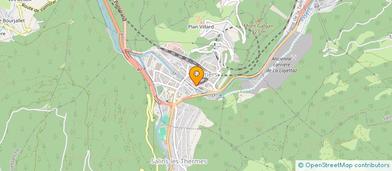localisation de l'entreprise MAJ'I à MOUTIERS