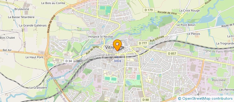 localisation de l'entreprise MAJ IMMOBILIER  VITRE