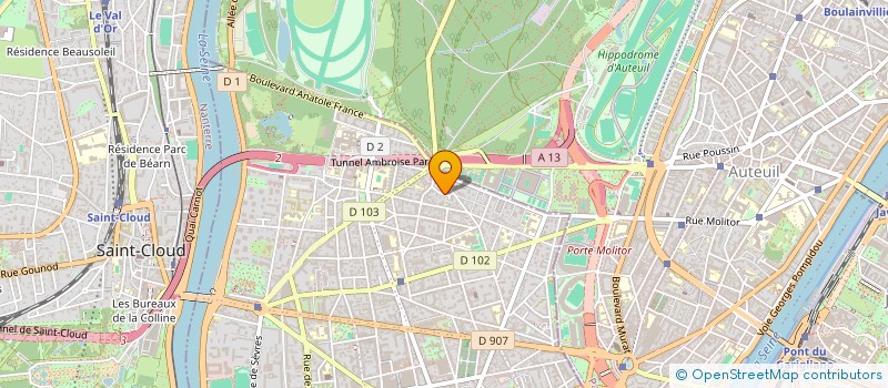 localisation de l'entreprise MAJ OPTIC à BOULOGNE-BILLANCOURT
