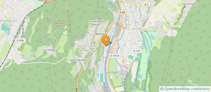 localisation de l'entreprise MAJ PATRIMOINE  NOTRE-DAME-DE-MESAGE