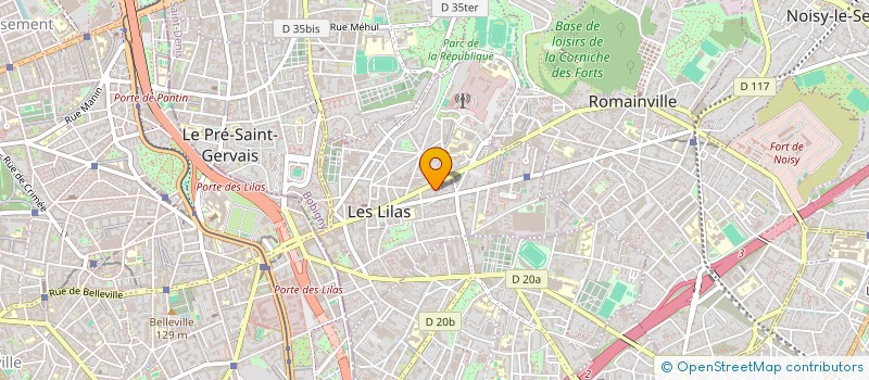 localisation de l'entreprise MAJ PRODUCTION à LES LILAS