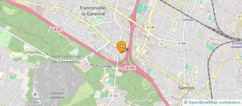 localisation de l'entreprise MAJ TRANSPORT à SANNOIS