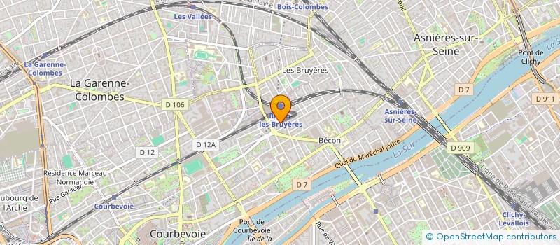 localisation de l'entreprise MAJA  COURBEVOIE