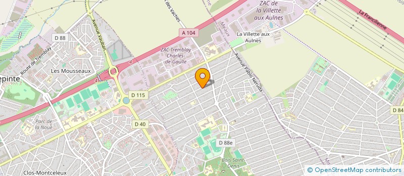 localisation de l'entreprise MAJA à TREMBLAY-EN-FRANCE