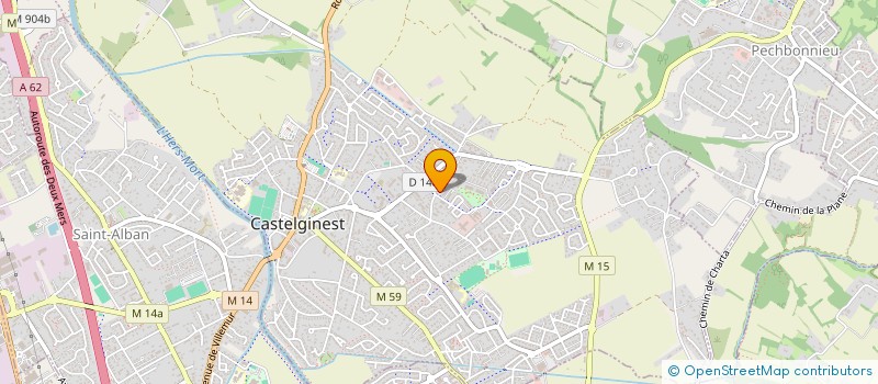 localisation de l'entreprise MAJA CONSTRUCTIONS BOIS  CASTELGINEST