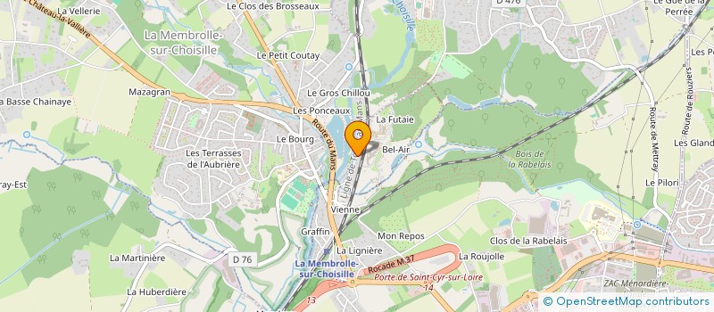 localisation de l'entreprise MAJA IMMO  LA MEMBROLLE-SUR-CHOISILLE