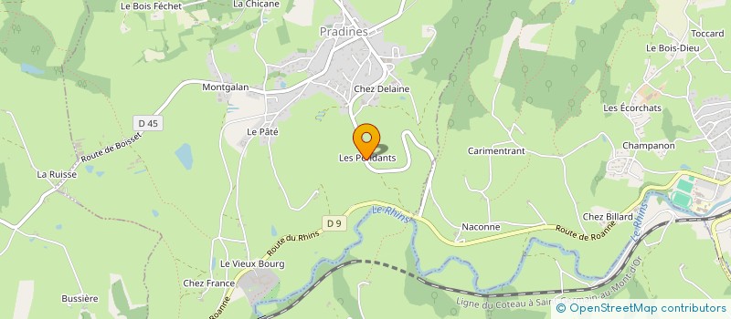 localisation de l'entreprise MAJA2B  PRADINES