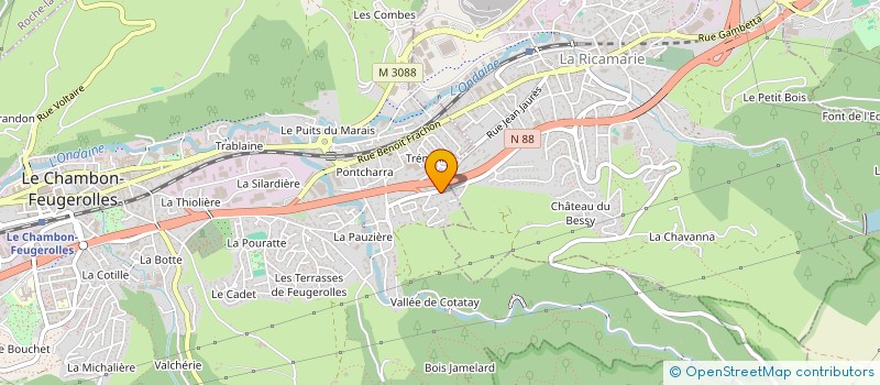 localisation de l'entreprise MAJA42  LE CHAMBON-FEUGEROLLES