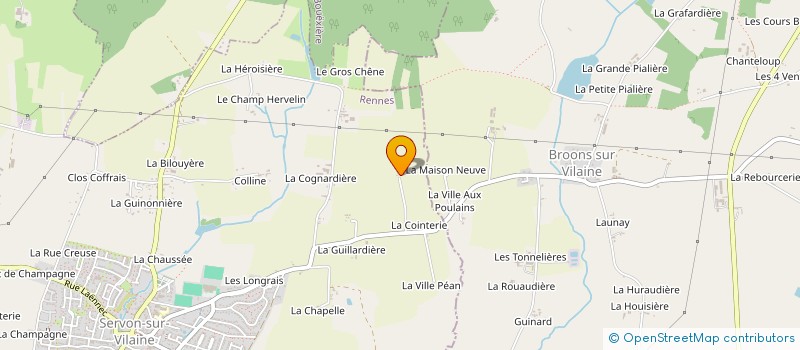 localisation de l'entreprise MAJAC  SERVON-SUR-VILAINE