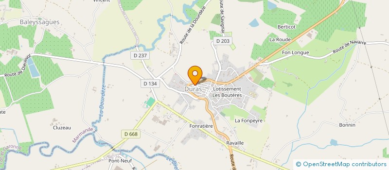 localisation de l'entreprise MAJAF  DURAS