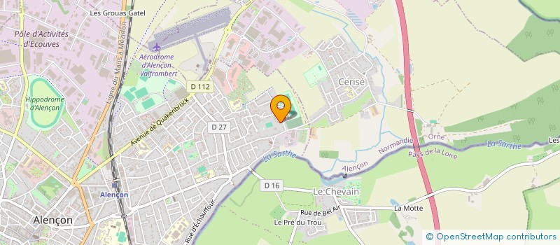 localisation de l'entreprise MAJANEL à ALENCON