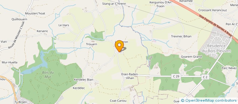 localisation de l'entreprise MAJANSCE 14  SAINT-EVARZEC