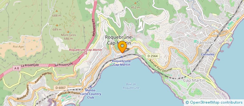 localisation de l'entreprise MAJAR à ROQUEBRUNE-CAP-MARTIN
