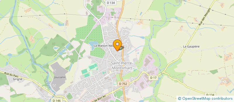 localisation de l'entreprise MAJDE à MONTREVAULT-SUR-EVRE