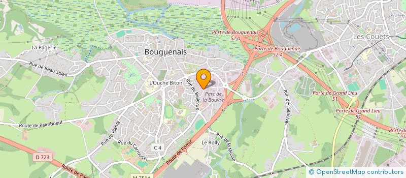 localisation de l'entreprise MAJE à BOUGUENAIS