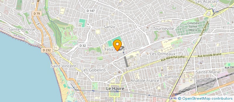 localisation de l'entreprise MAJE à LE HAVRE