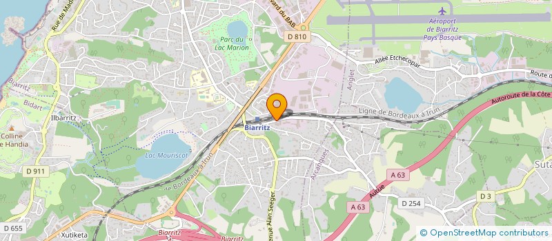 localisation de l'entreprise MAJE à BIARRITZ