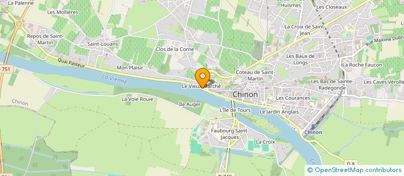 localisation de l'entreprise MAJE  CHINON