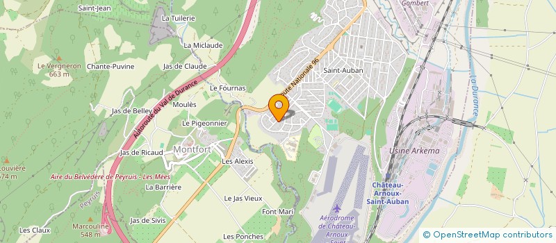 localisation de l'entreprise MAJE  CHATEAU ARNOUX SAINT AUBAN