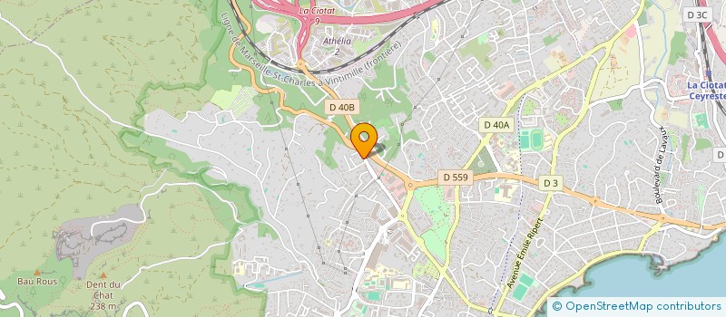localisation de l'entreprise MAJE à LA CIOTAT