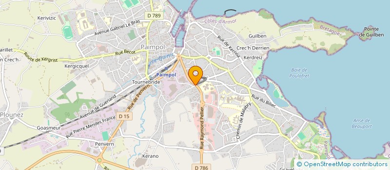 localisation de l'entreprise MAJE  PAIMPOL