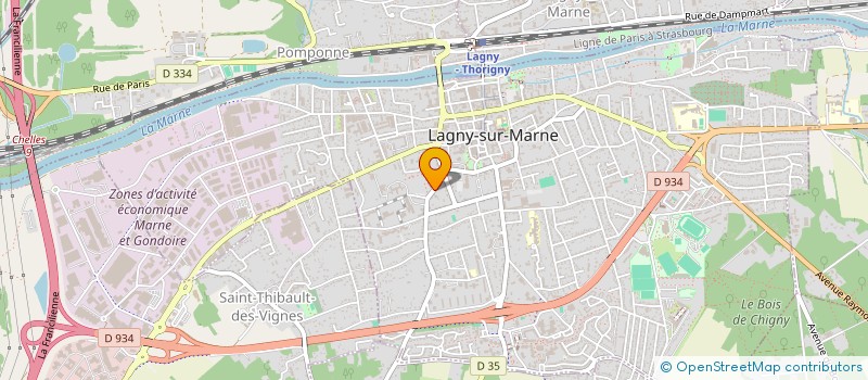 localisation de l'entreprise MAJE  LAGNY-SUR-MARNE