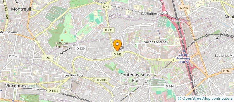 localisation de l'entreprise MAJE à FONTENAY-SOUS-BOIS