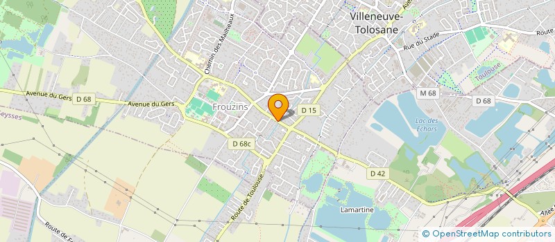 localisation de l'entreprise MAJE  FROUZINS