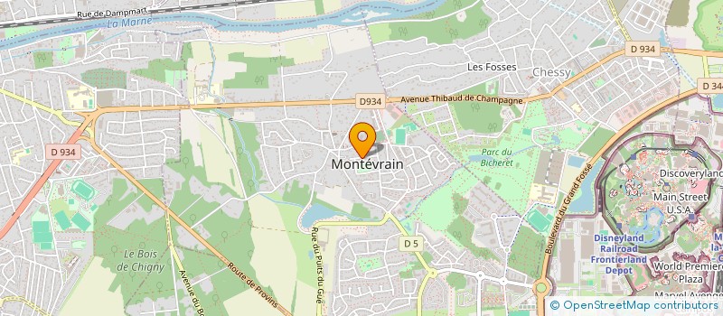 localisation de l'entreprise MAJE  MONTEVRAIN